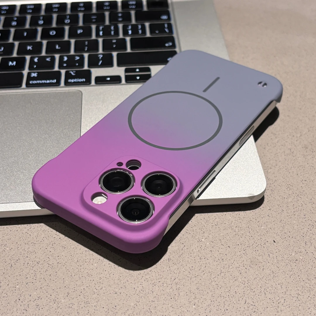 飞虎胜渐变磁吸壳适用苹果16/15pro半包手机壳华为P70小米vivoppo