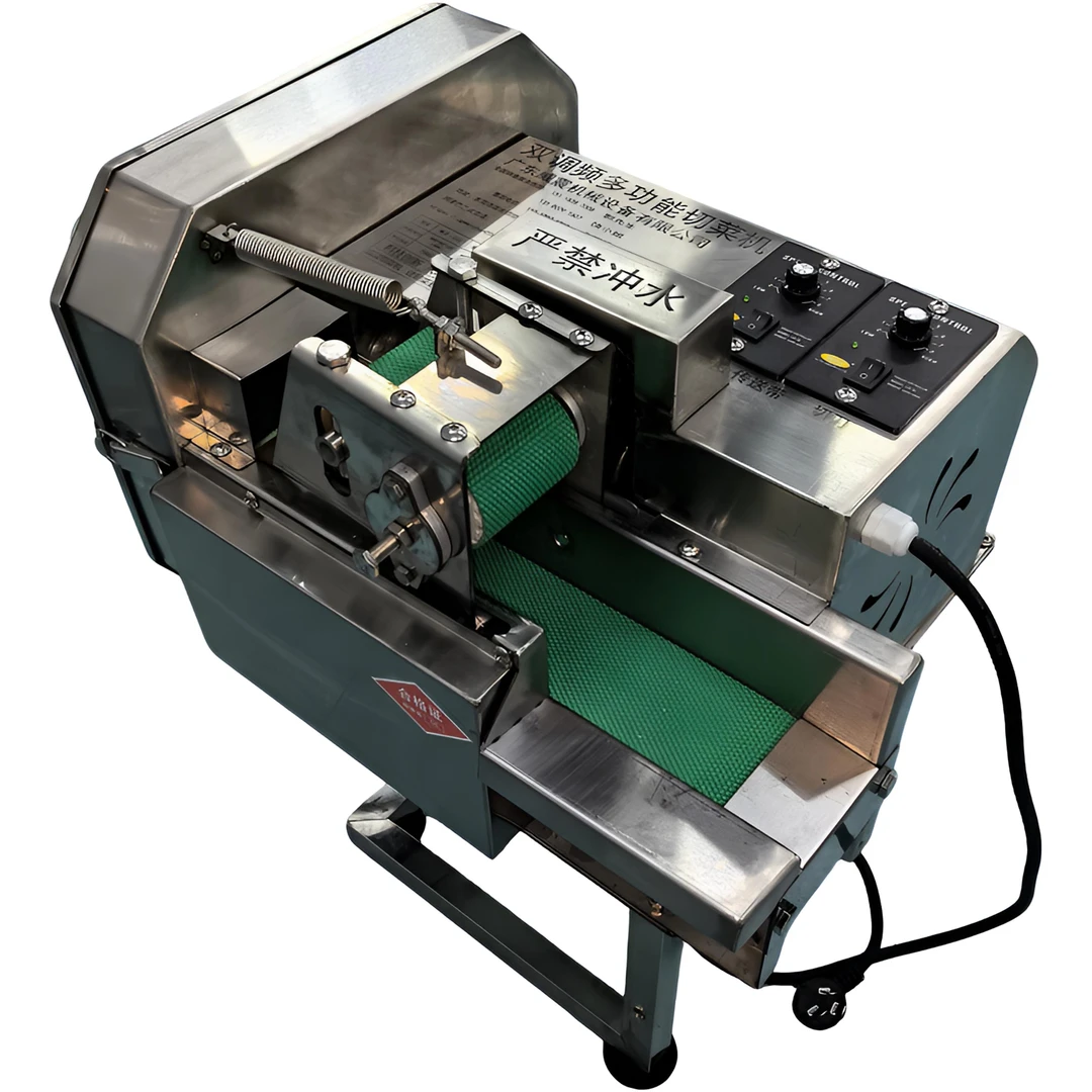 多功能切菜机切片切段切沫一体机适合木桶饭自选快餐湘菜馆使用