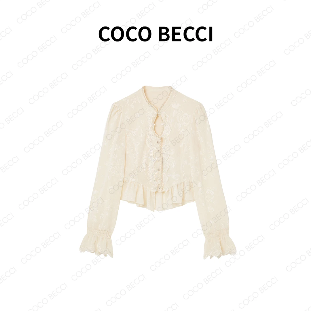 丫头baby【恋恋小衫】COCO BECCI法式优雅衬衫YT24YA140001