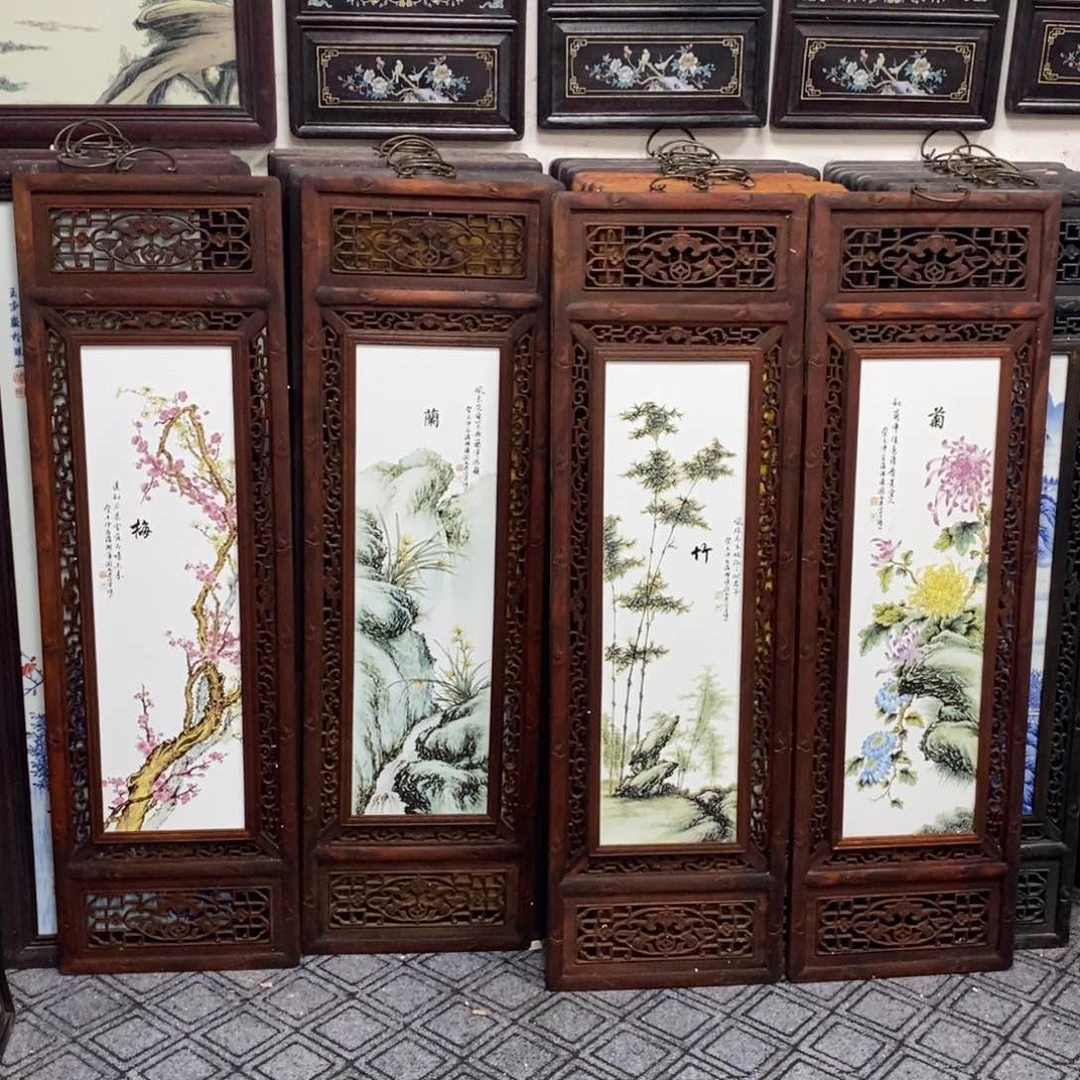 瓷片120*36*4 景德镇瓷板画柴窑烧制