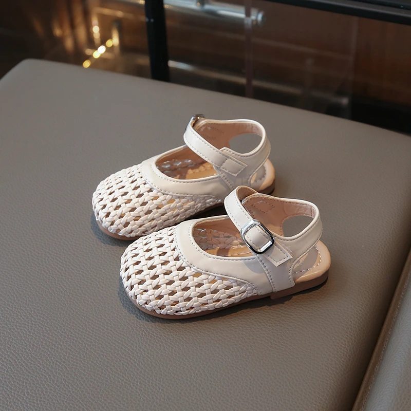 ABC女童鞋子儿童公主包头凉鞋2025新款女宝夏季软底中小童小女孩