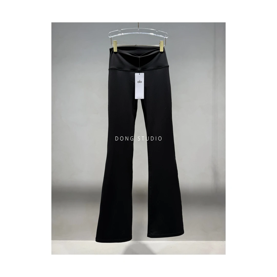 喇叭花瑜伽超高腰收小腹腿精休闲裤J5795