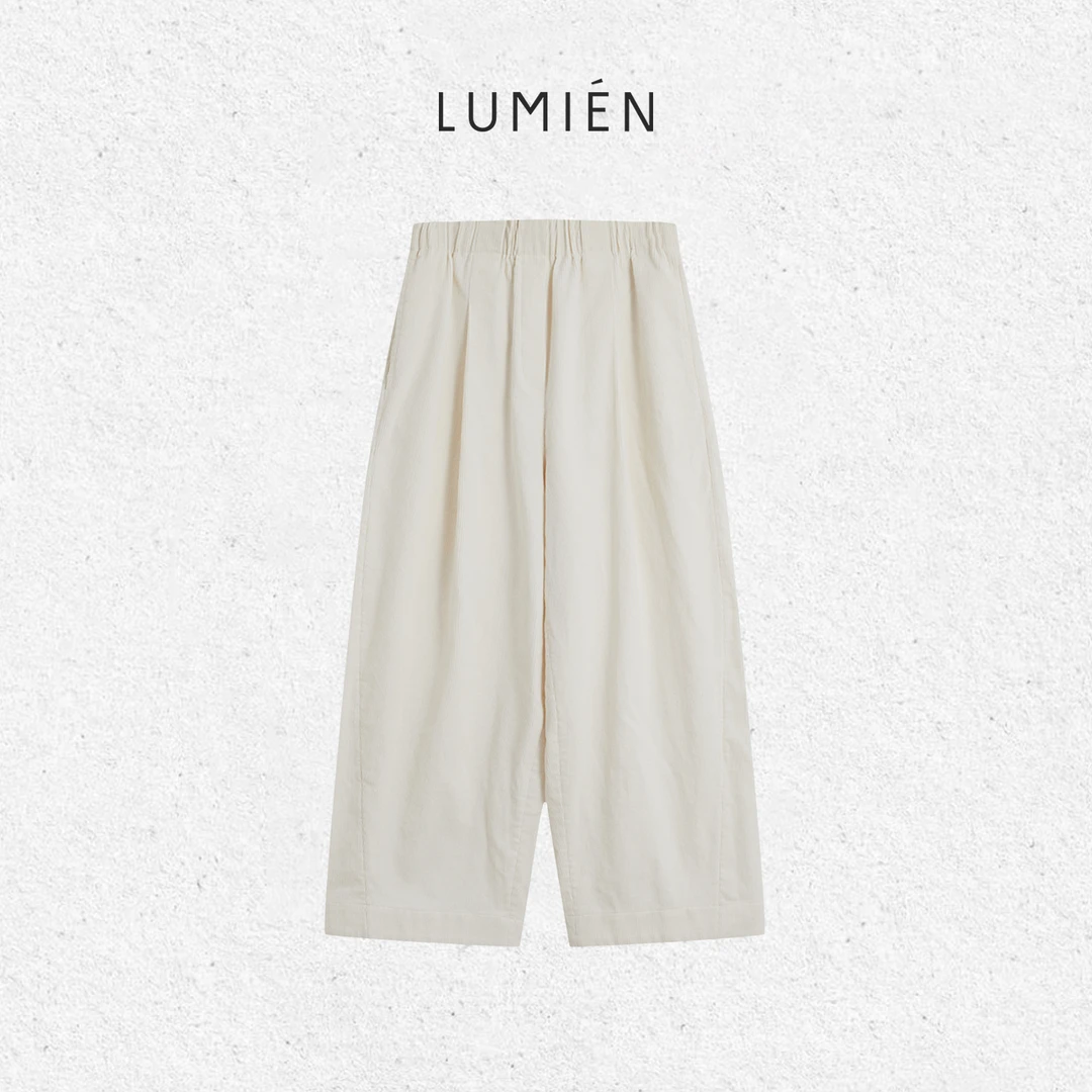 【LUMIEN 新品】“婉月垂绒”温柔弯刀剪裁休闲裤LX5GKK055