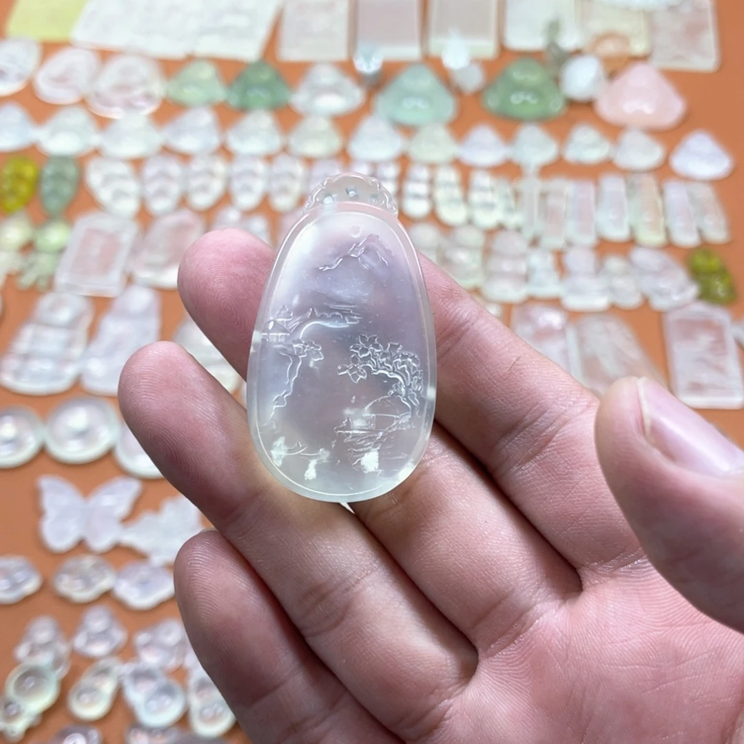 蛇纹石玉未镶嵌多样性随机发一