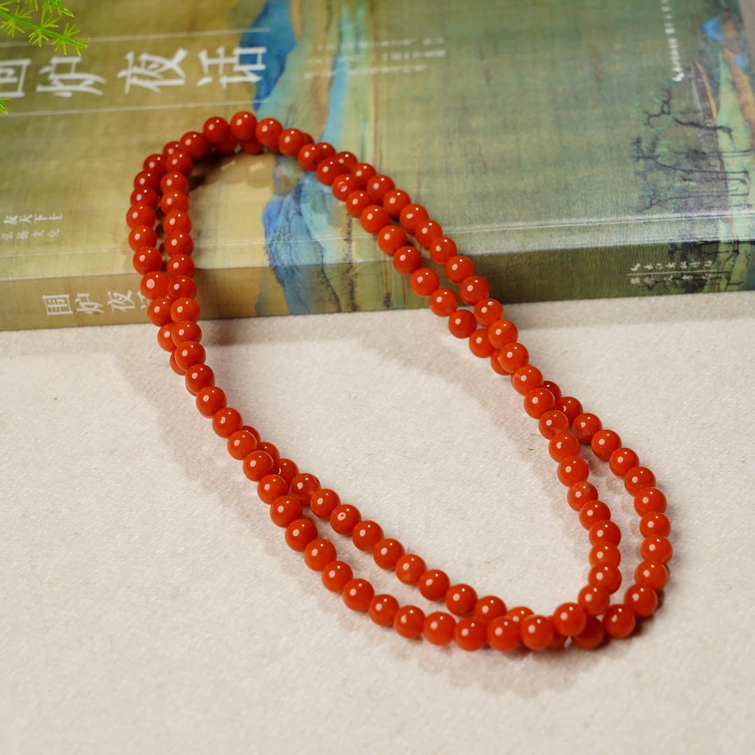 【缺货】南红108多圈珠链 6mm TZ7354