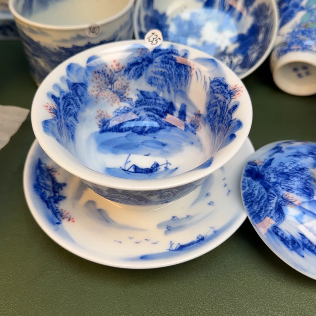 彦祖纯手工手绘茶具135