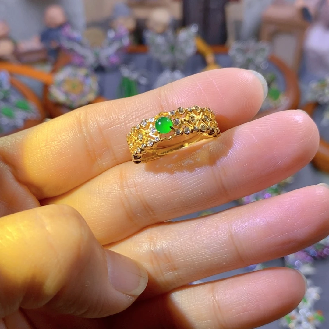 颈饰银S925镶嵌翡翠