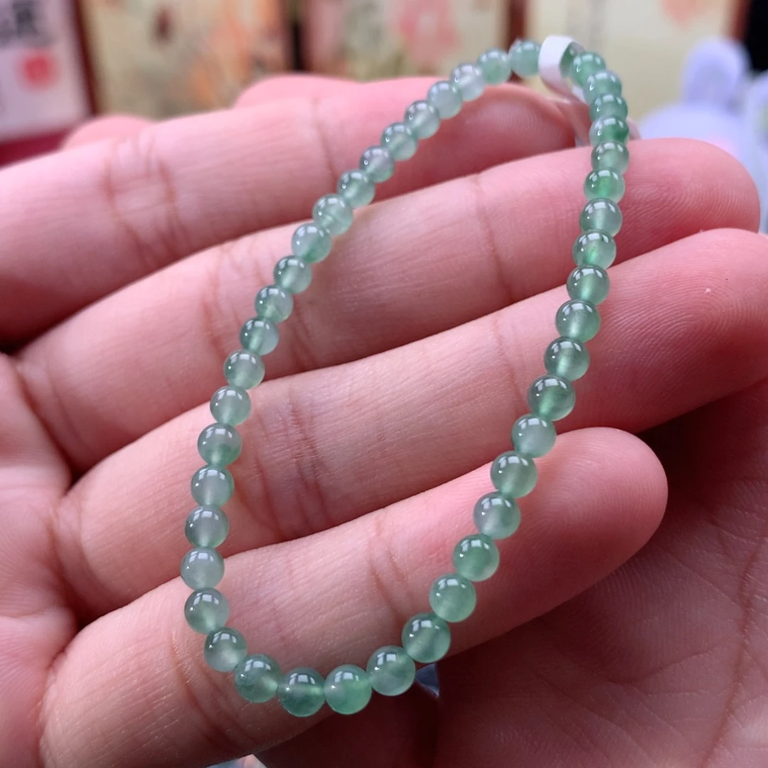 翡翠未镶嵌手链卡3+