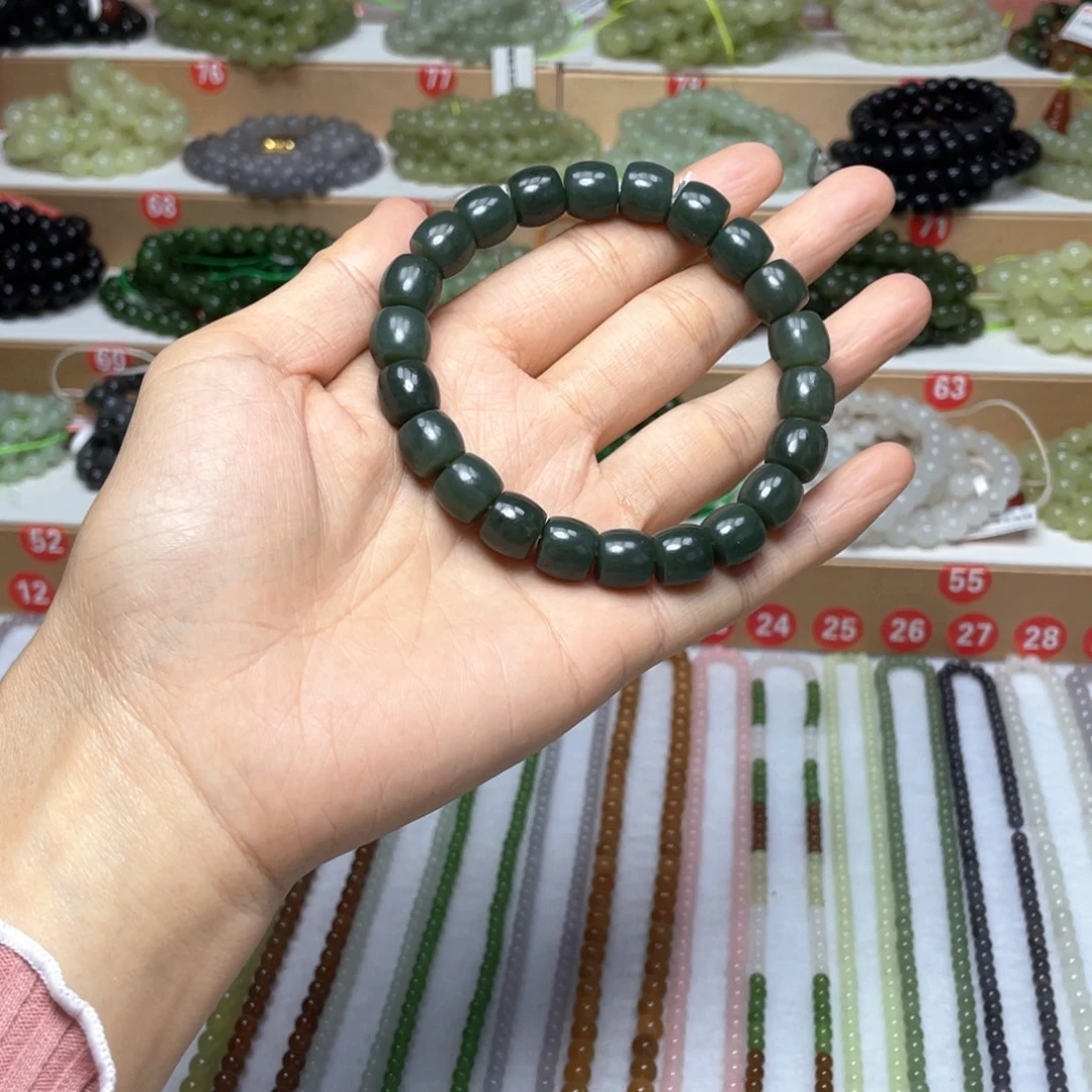 和田玉未镶嵌手链10mm