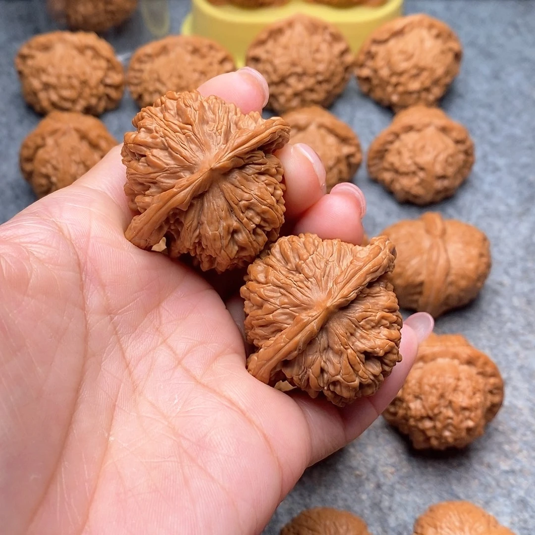 文玩核桃把件李*精品四座楼45全品