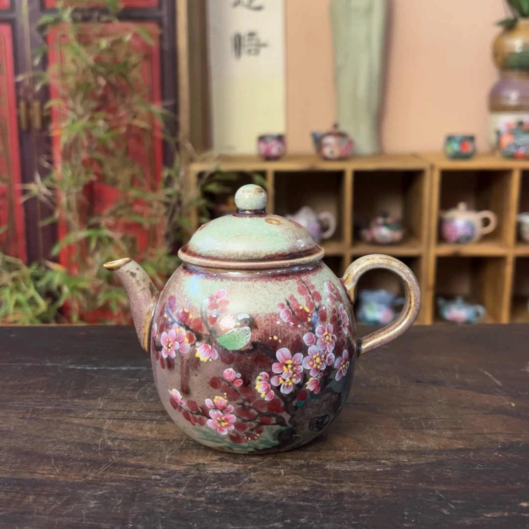 柴烧手工手绘陶瓷