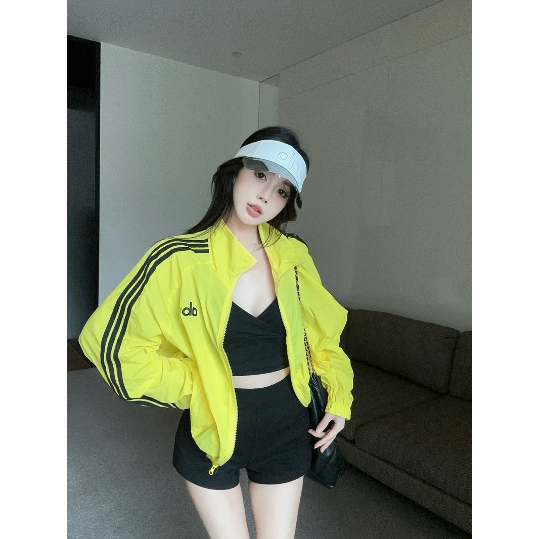 2025夏季新款长袖防晒运动网红宽松时尚休闲拉链速干外套上衣女潮