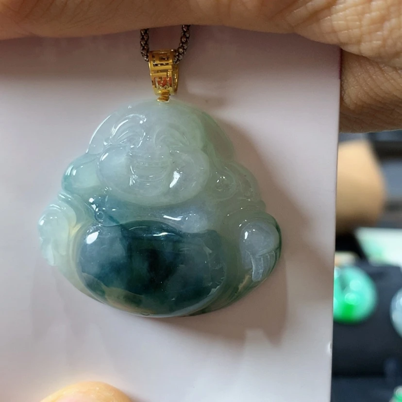 【闪购商品】吊坠(不含链)18K金镶嵌翡翠