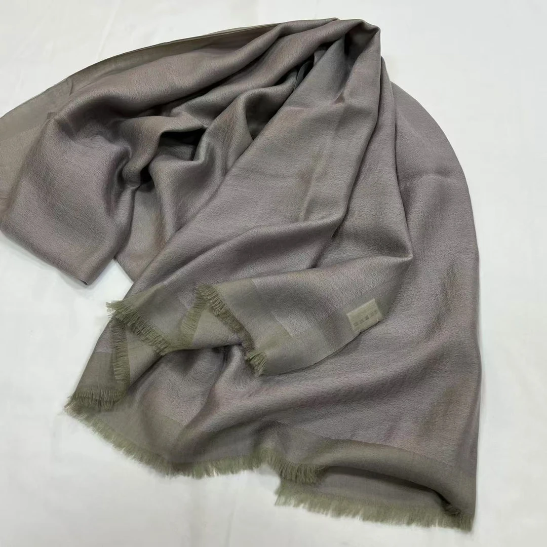 【羊绒长巾-YR-L-W-8487】90*180cm丝巾戒指绒羊绒