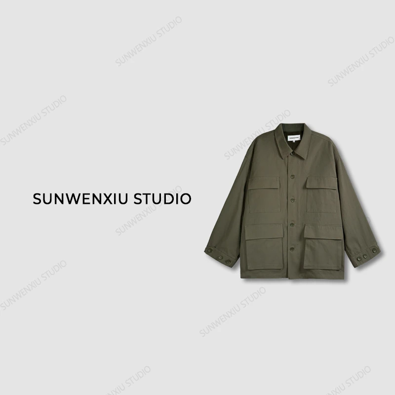 swx studio2店 “美式复古”春季两穿工装夹克外套