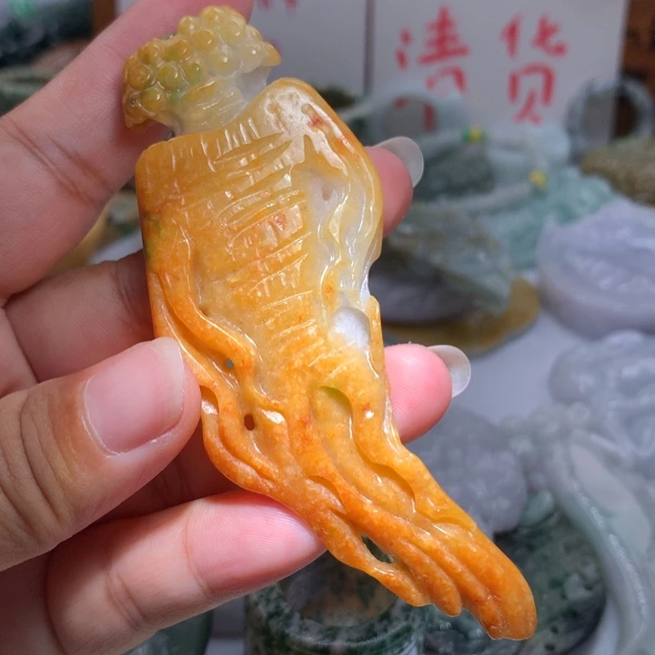 翡翠未镶嵌颈饰保真天然A货翡翠