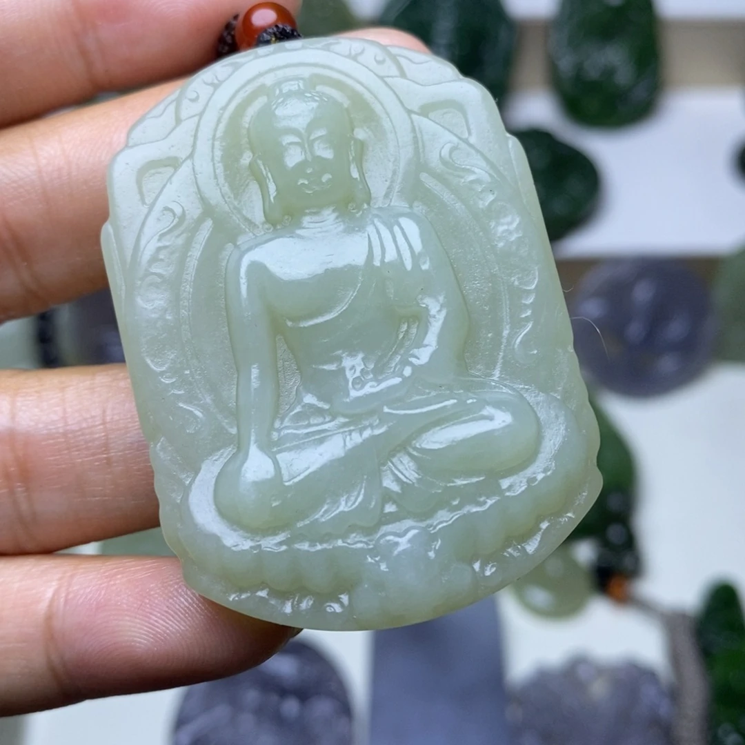 三***华和田玉未镶嵌颈饰