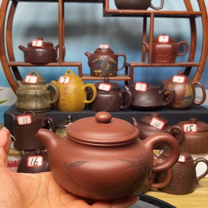 茶壶紫砂微瑕不带证书礼盒220cc