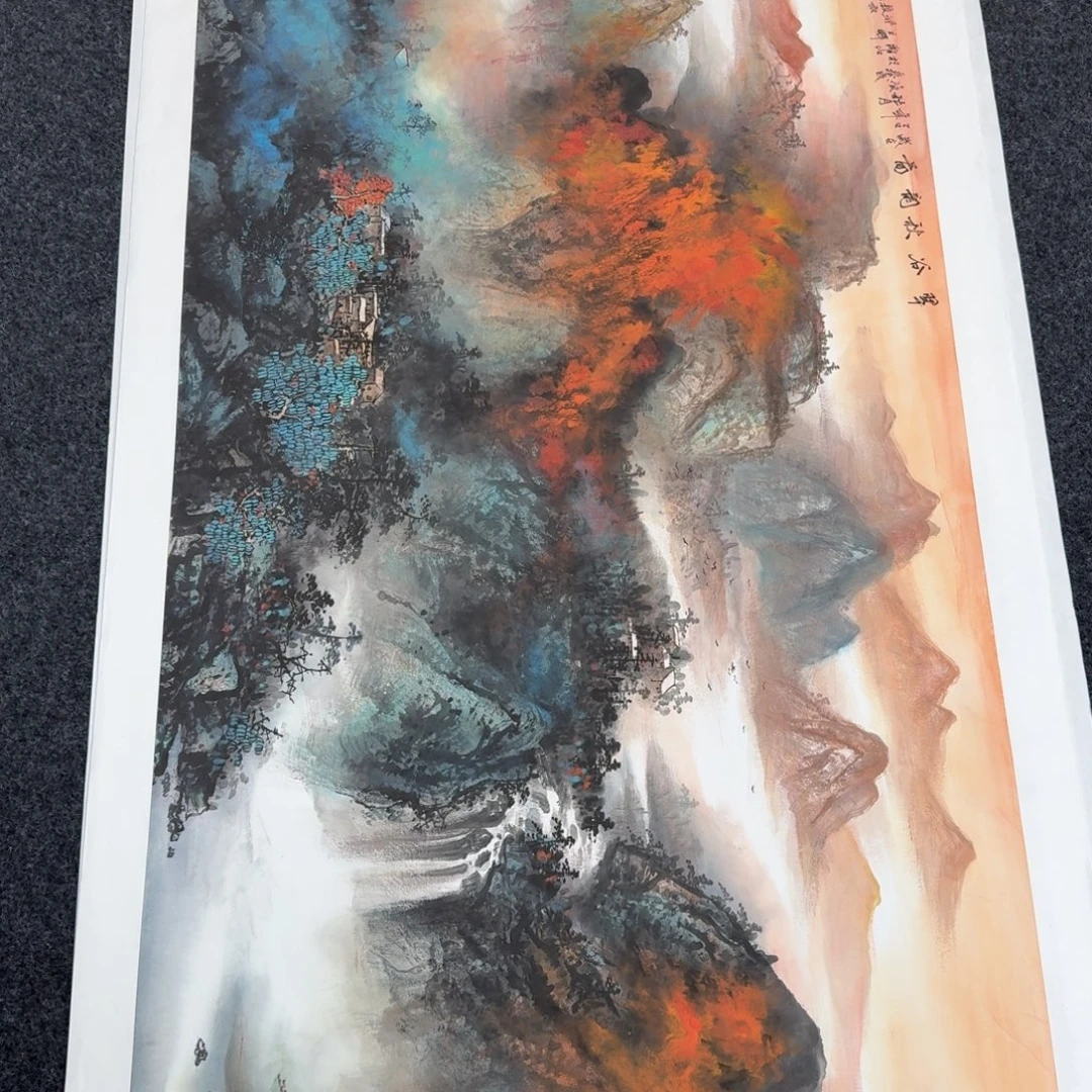 国画国画作品纯手绘山水花鸟