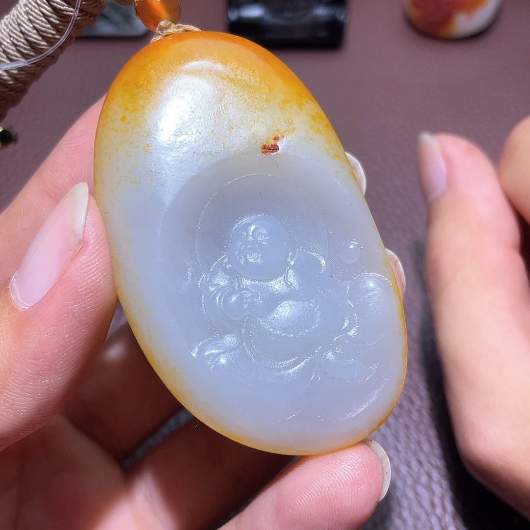 和田玉未镶嵌挂件Y