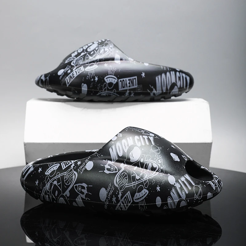 建豪潮牌诺亚方舟厚底拖鞋男夏季外穿情侣运动增高防滑踩屎感沙滩