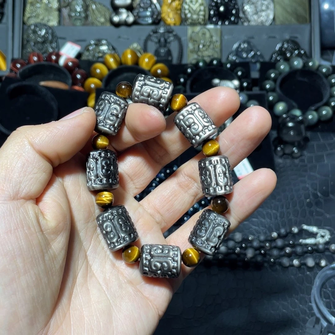 黑曜岩手链未镶嵌路*人