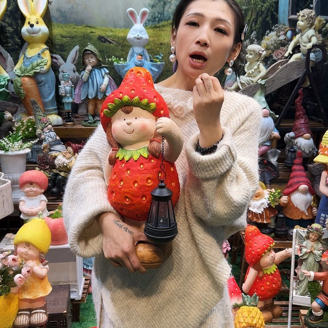花园摆件红红火火