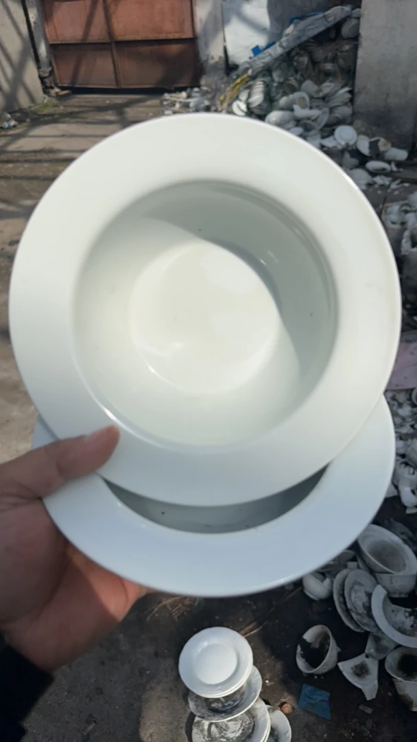 景德镇高温陶瓷草帽面碗 2 个