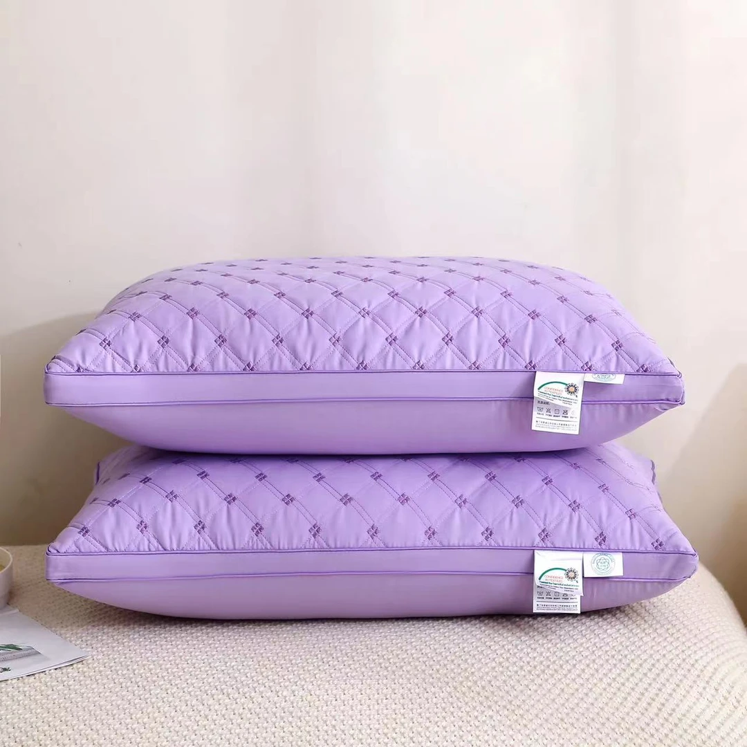 加厚磨毛枕芯舒适成人枕头一只装学生宿舍单人高弹成人枕头一对装