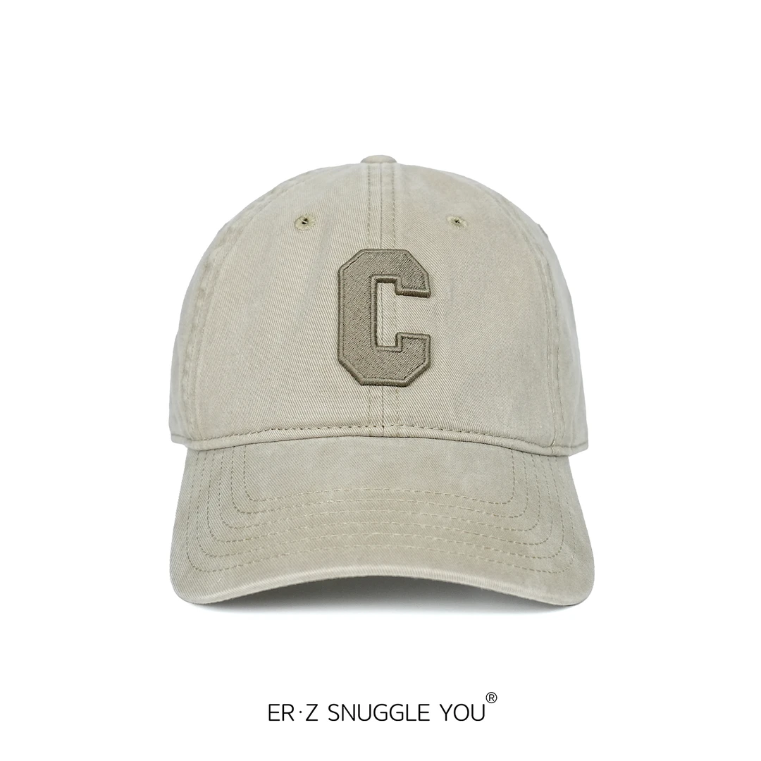 ERZ墨小墨|高级灰百搭女士夏季外出纯棉鸭舌帽4312-SZ319