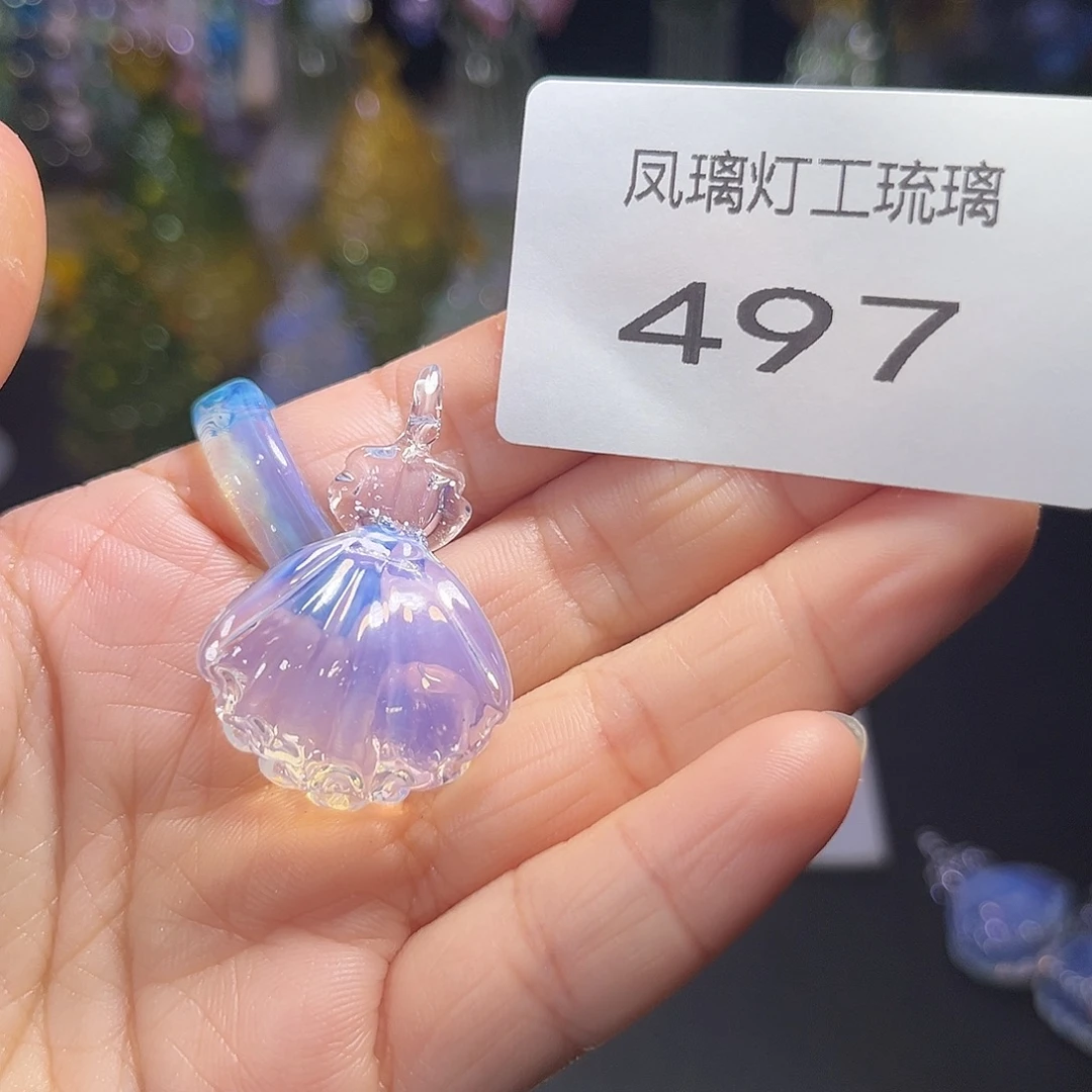 ❥***.玻璃吊坠（不含链）497贝壳吊坠