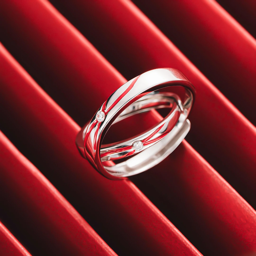 RASTACLAT 铜合金戒指  新年限定双生925开口对戒男女高级感