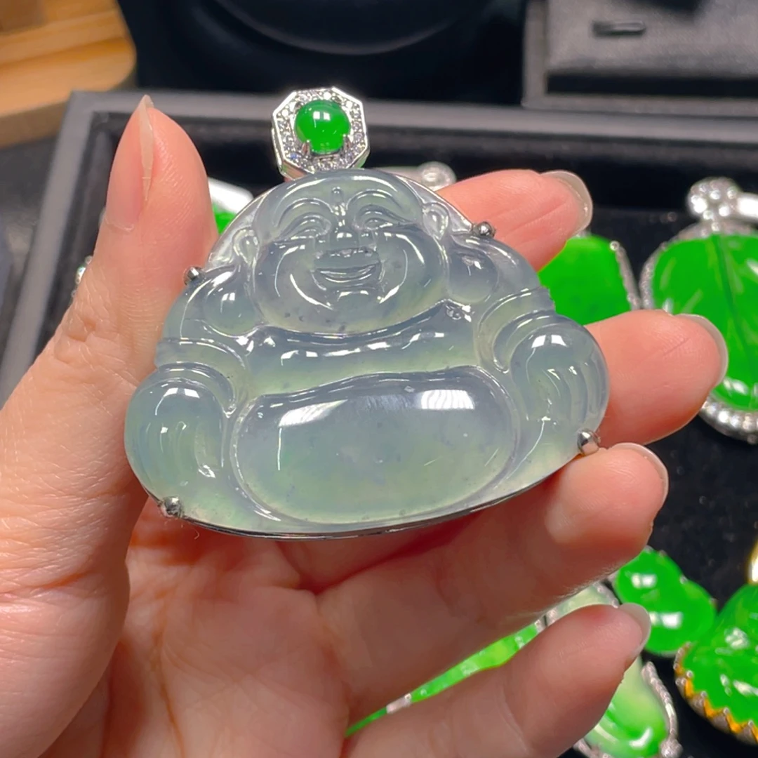 哒***懒翡翠未镶嵌吊坠(不含链)