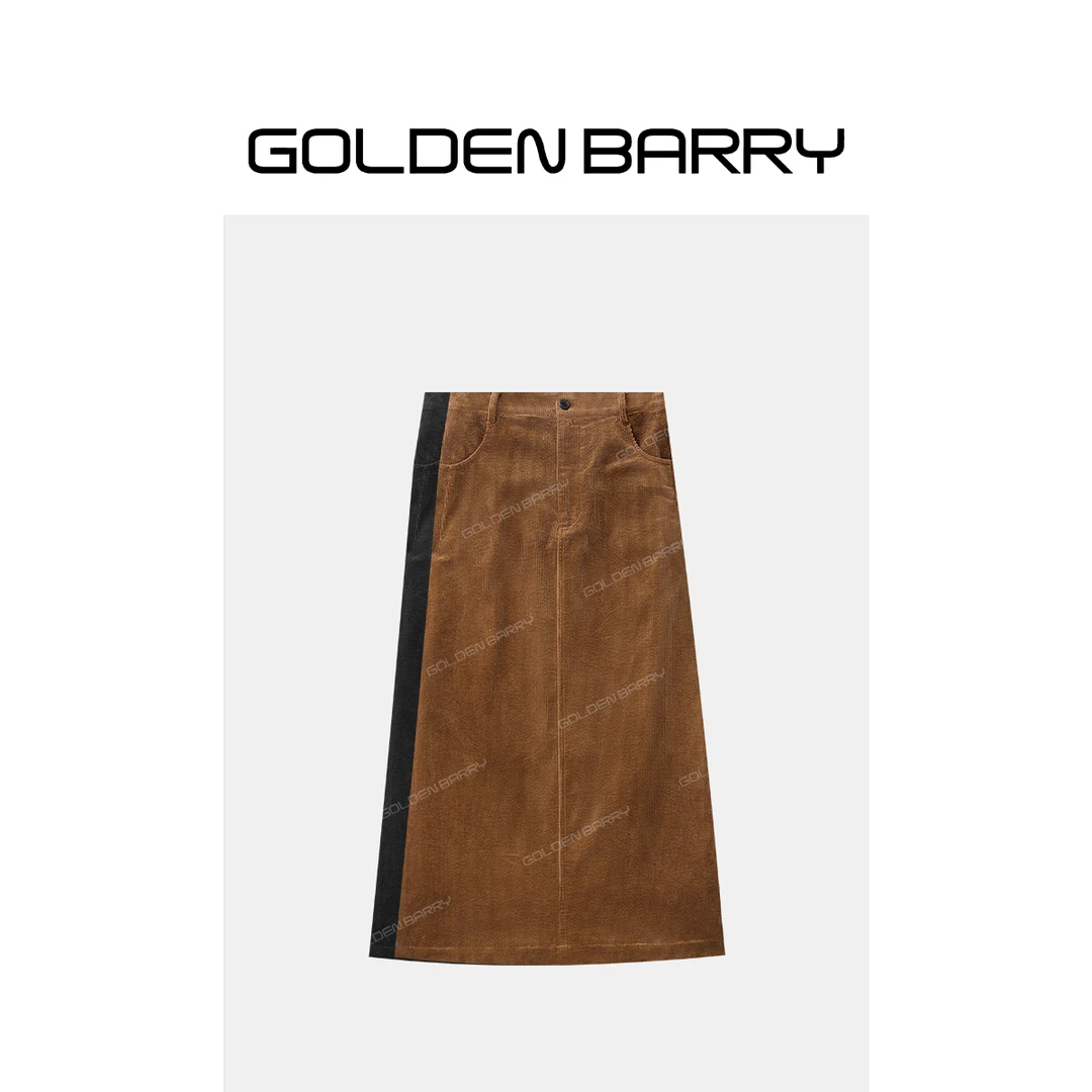 GOLDENBARRY|312020灯芯绒铅笔裙【微瑕】