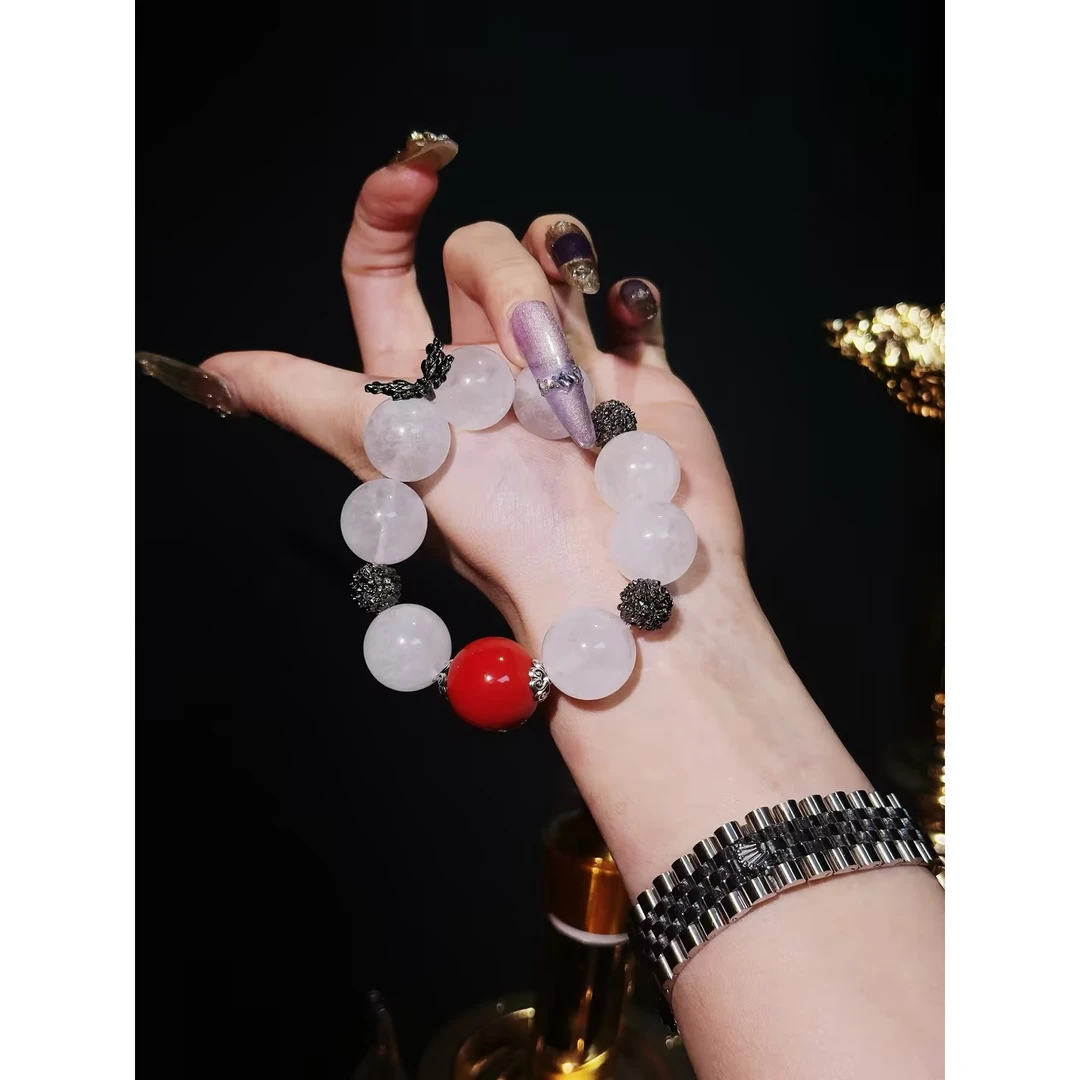 B73【平平，安安】“卷王”水晶手链17mm多样性发其一