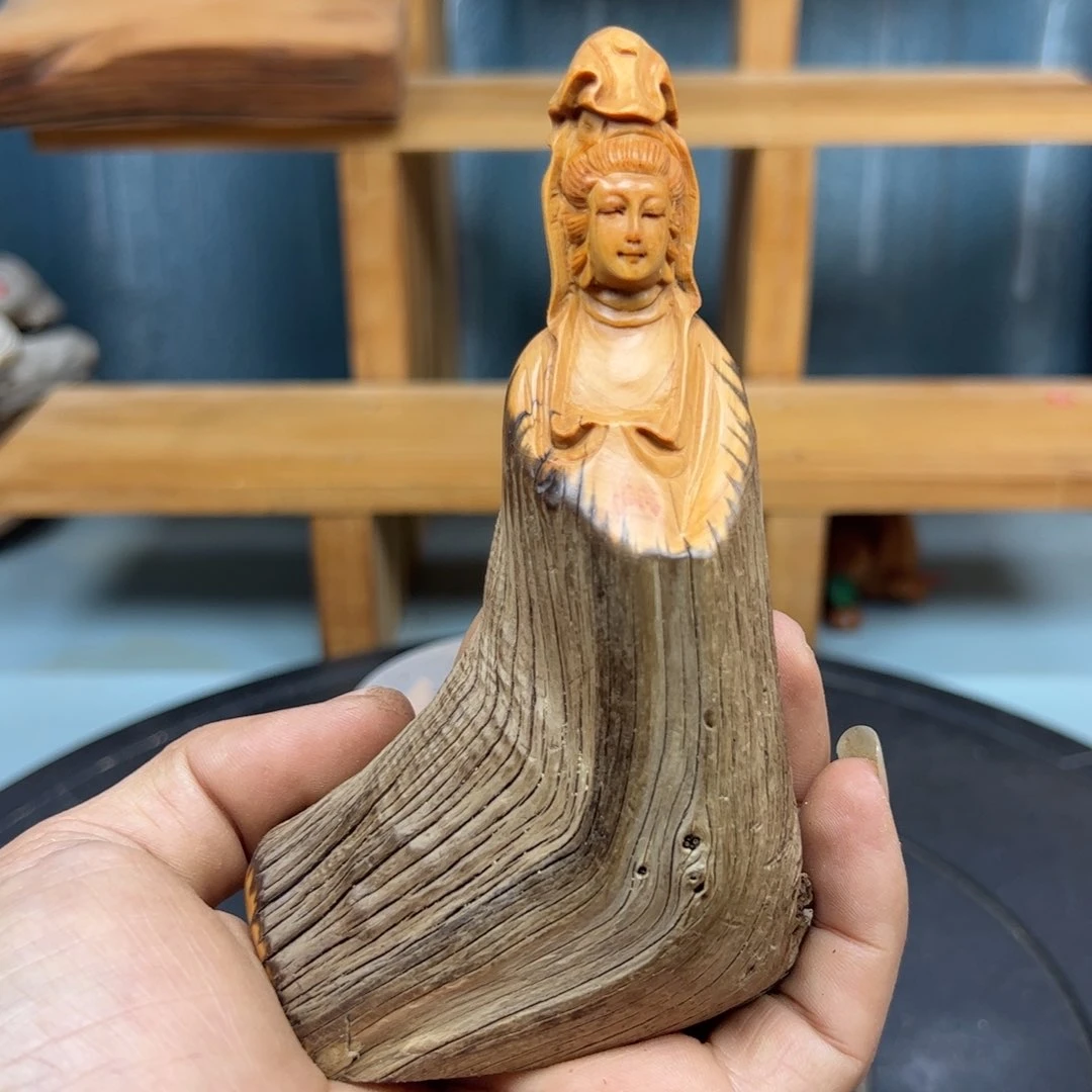 木可*崖柏木摆件手把件