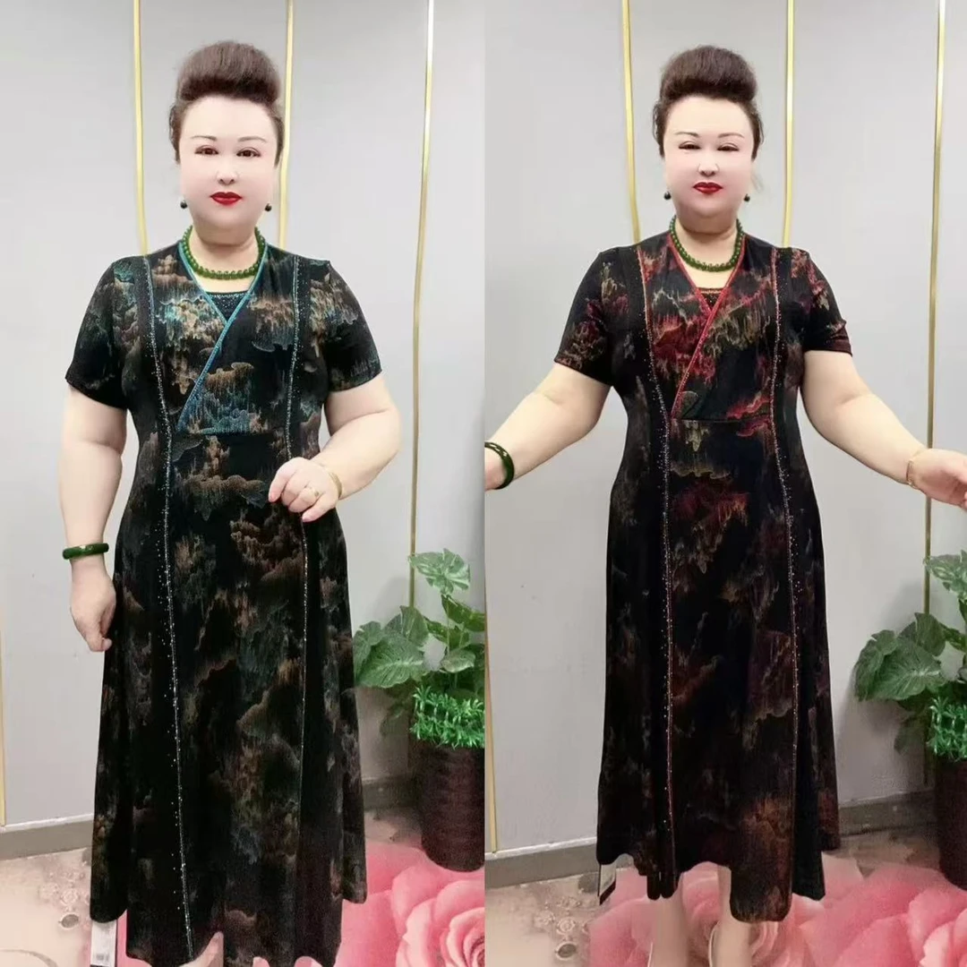 50791款时尚百搭大码连衣裙