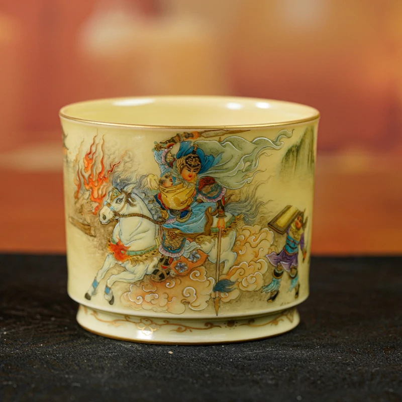 【墨舍名窑 】谢小金赵子龙救主杯 xxj806