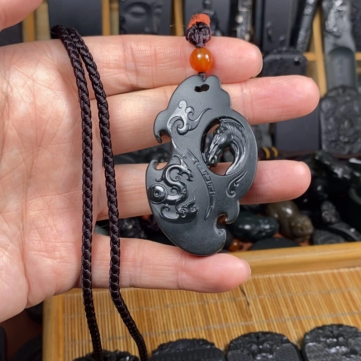 和田玉（青玉）未镶嵌颈饰