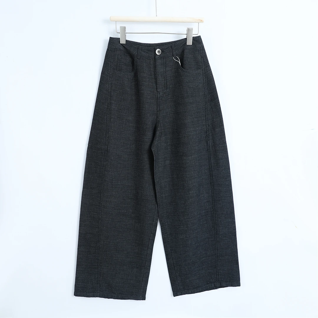 66300 品质柜货！精裁！夏季女士时尚简约百搭经典高腰纯色休闲裤