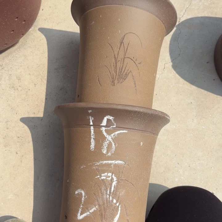 紫砂花盆紫砂的花