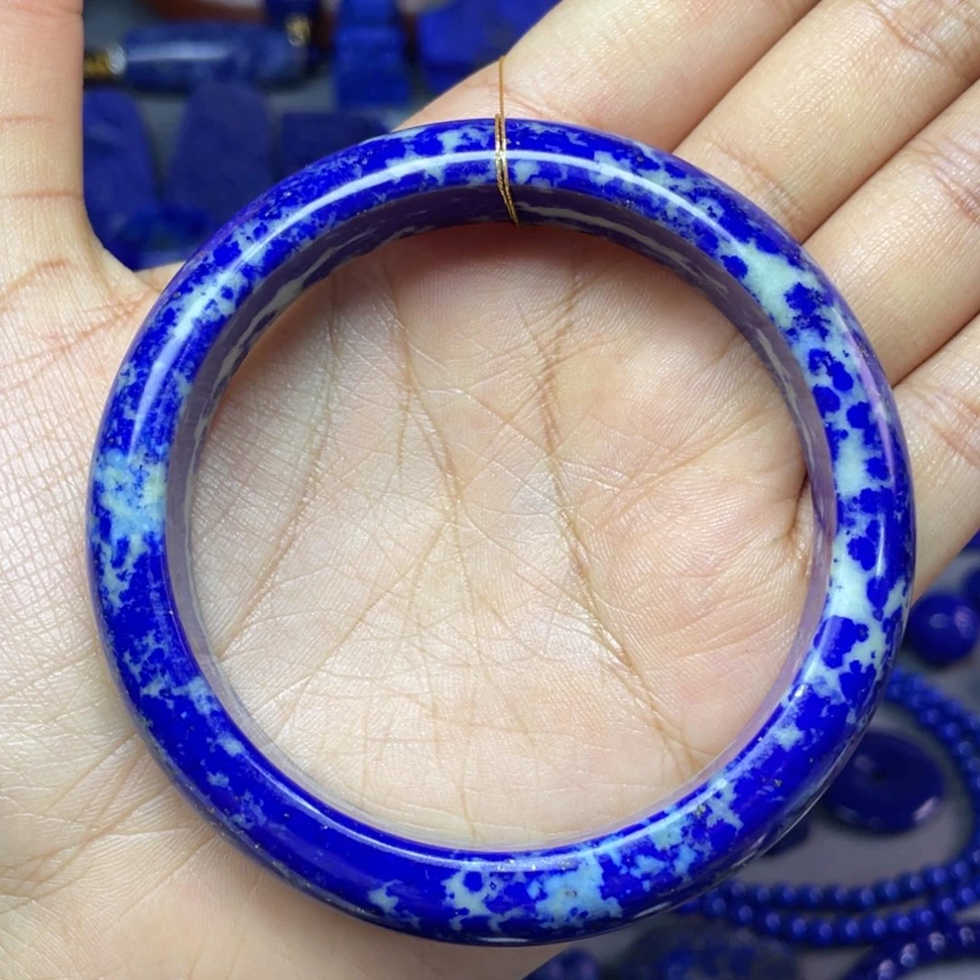 青金石未镶嵌60mm内径手镯