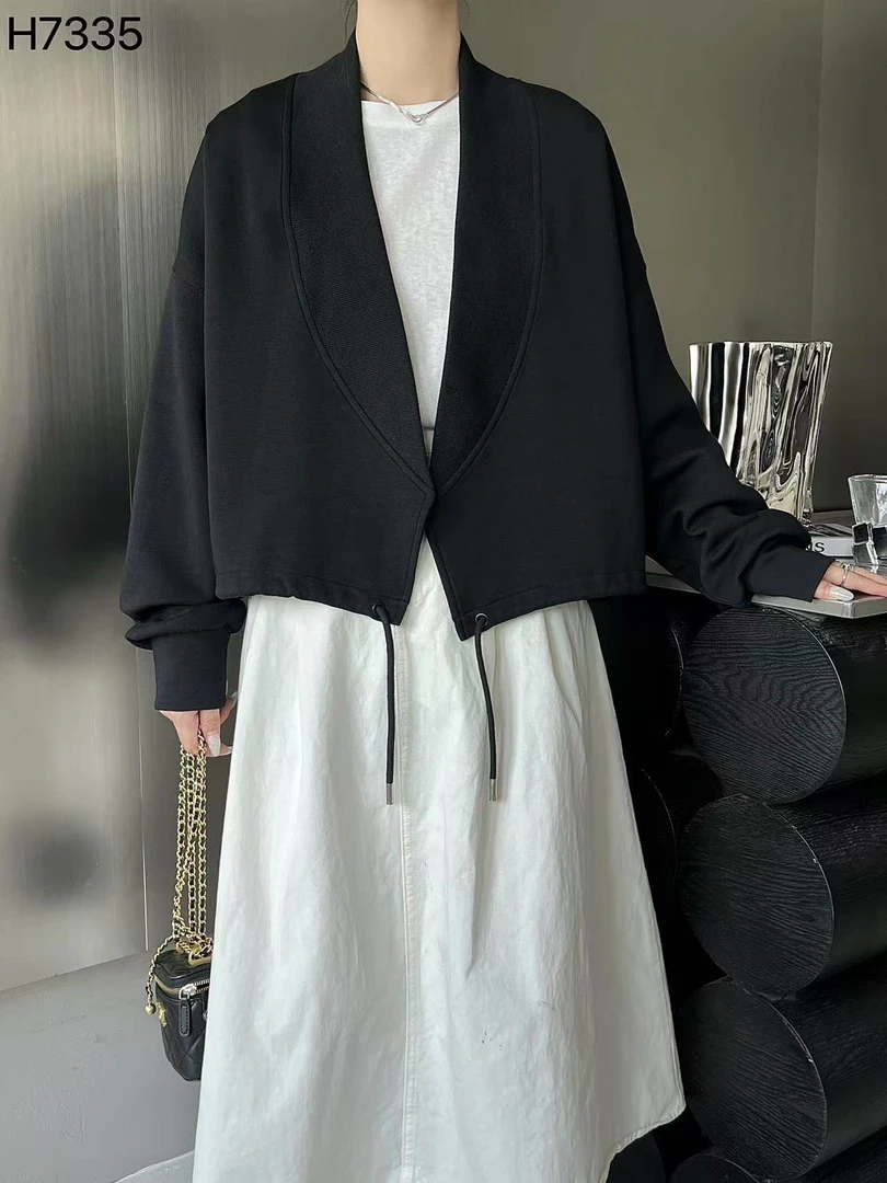 【一贰拾捌】7335春装新款简洁风百搭街头开衫外套