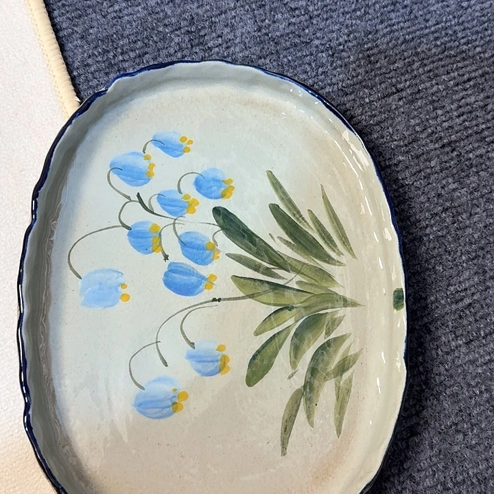 景德镇陶瓷手工手绘大号碟子