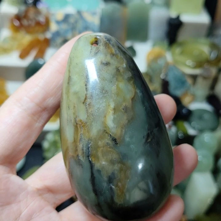 岫玉未镶嵌手把件款式