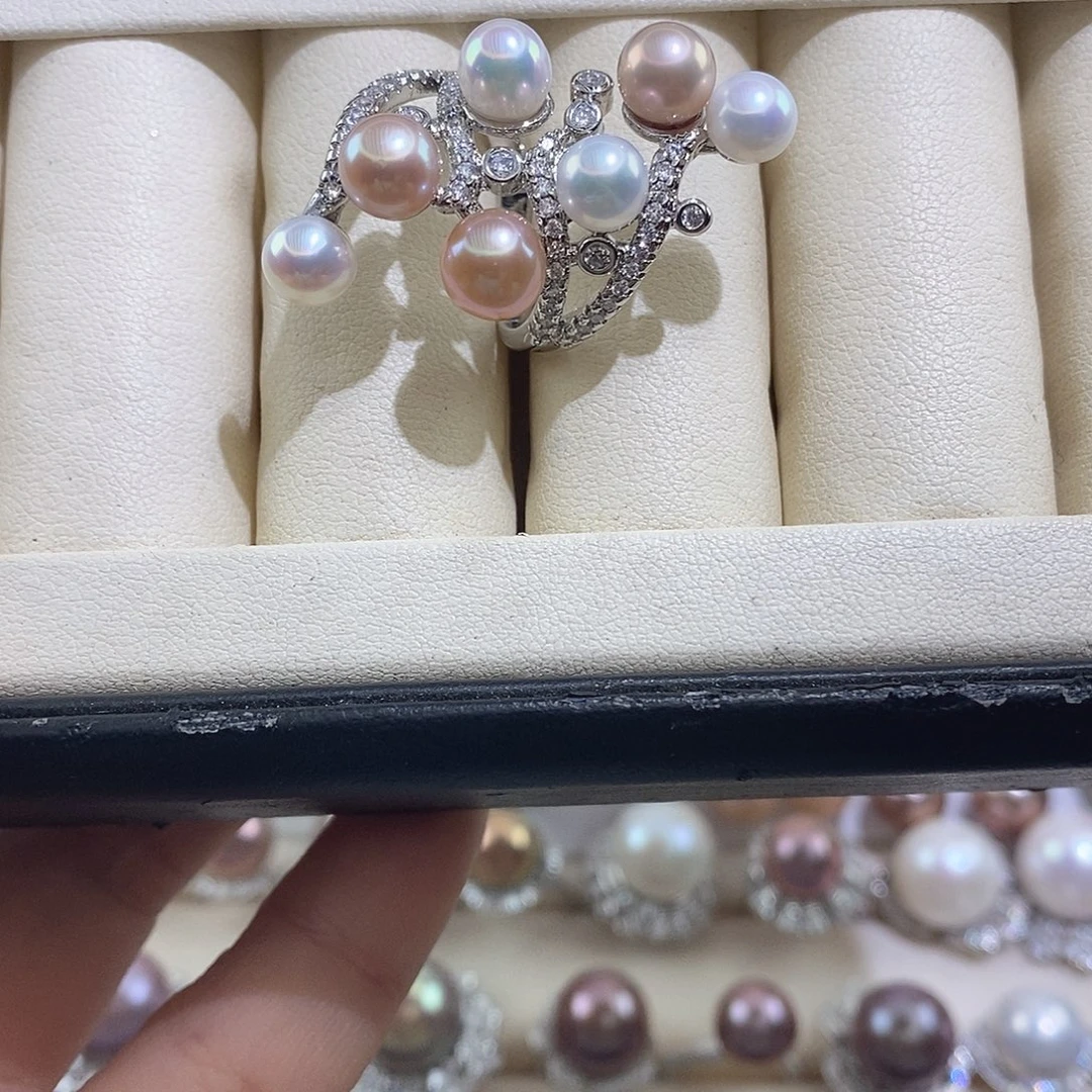 未镶嵌淡水珍珠戒指