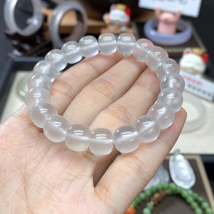 石英质玉（金丝玉）未镶嵌手链
