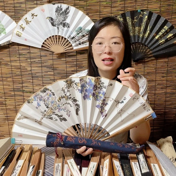 绢布/宣纸/竹紫藤10寸