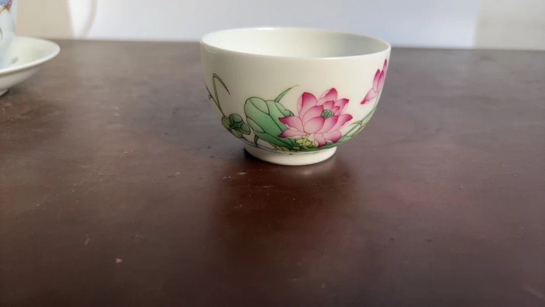 景德镇纯手工手绘主人杯庭院聚财大缸银壶价格景德镇陶瓷直播