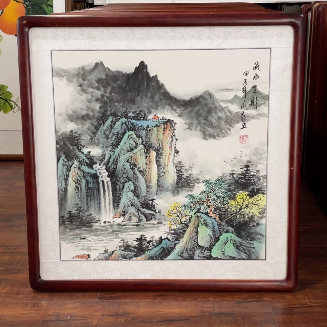 国画带框尺寸63*63厘米